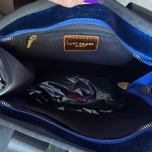 Kurt Geiger New Southbank Crossbody Tote Zip-Top Bag Colorful coated canvas +DB - Picture 7 of 16